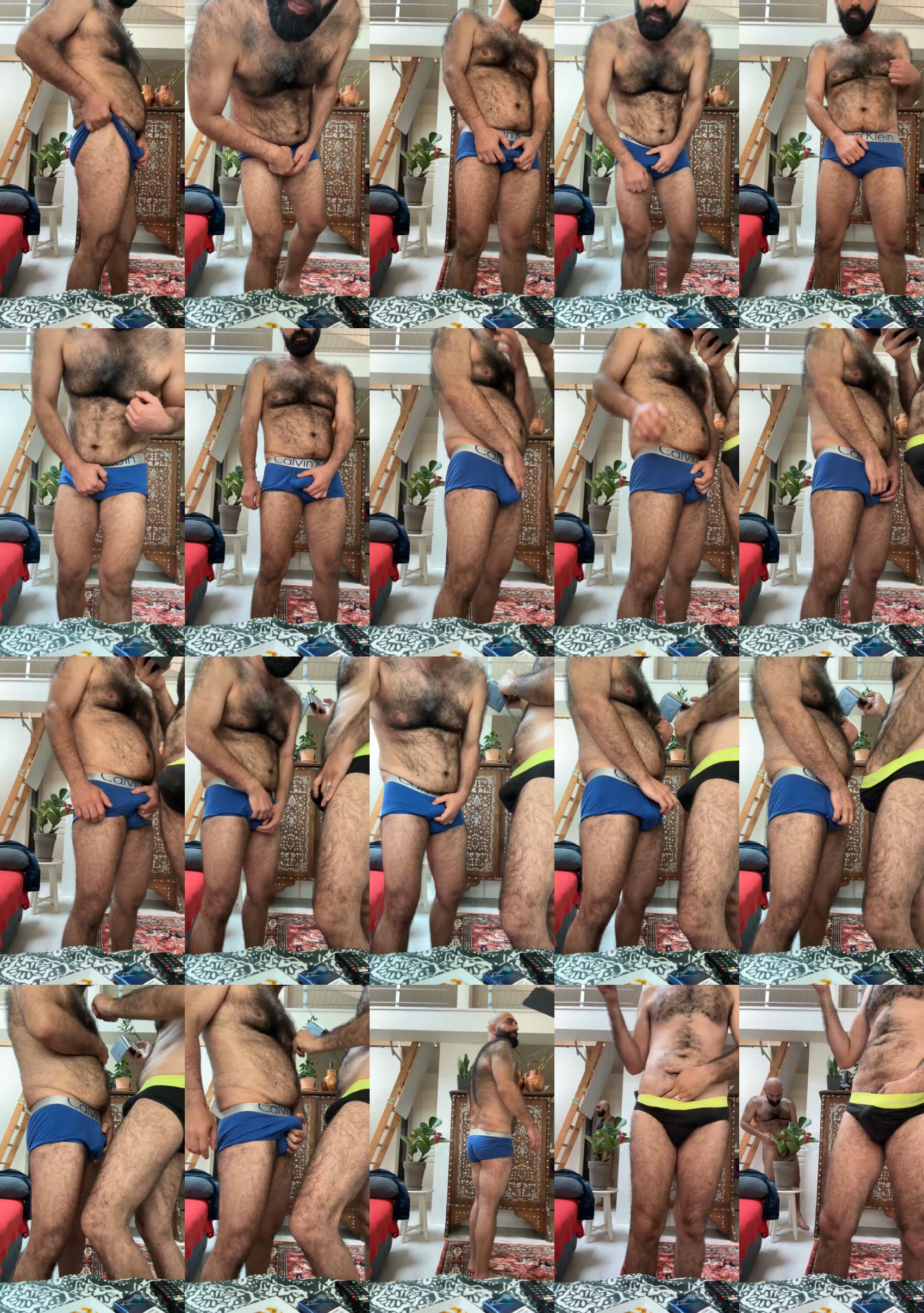 HairyCoupleAY  01-06-2023 Recorded Video kiss
