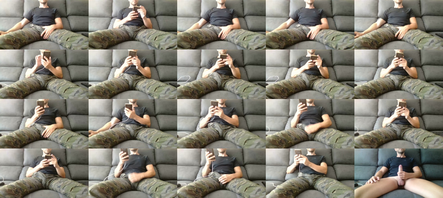 militar_guap  10-07-2023 Recorded Video kissing
