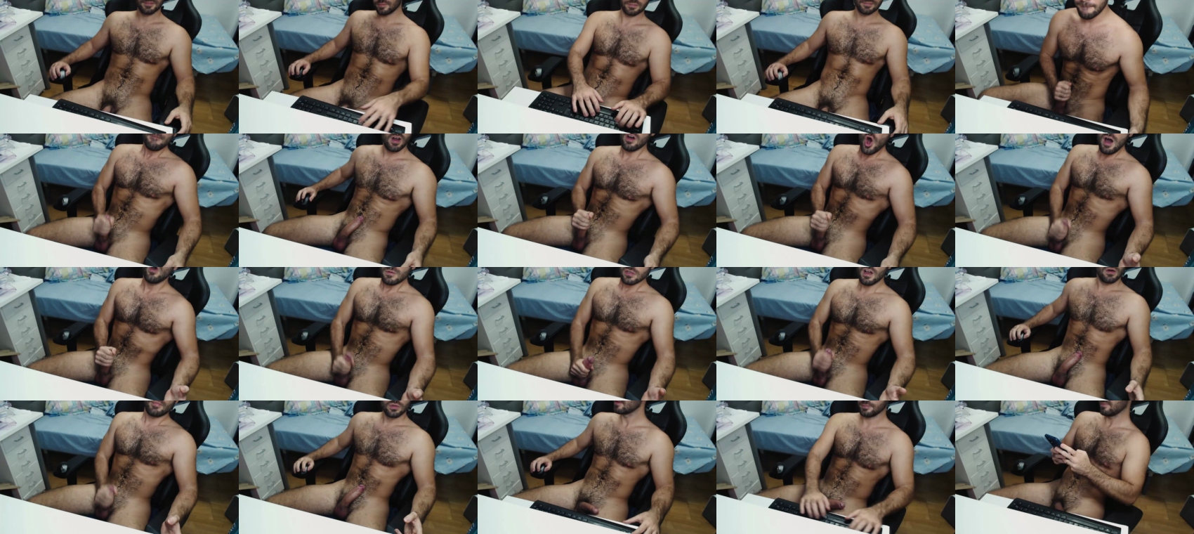 myhairymacho  08-10-2023 Recorded Video striptease